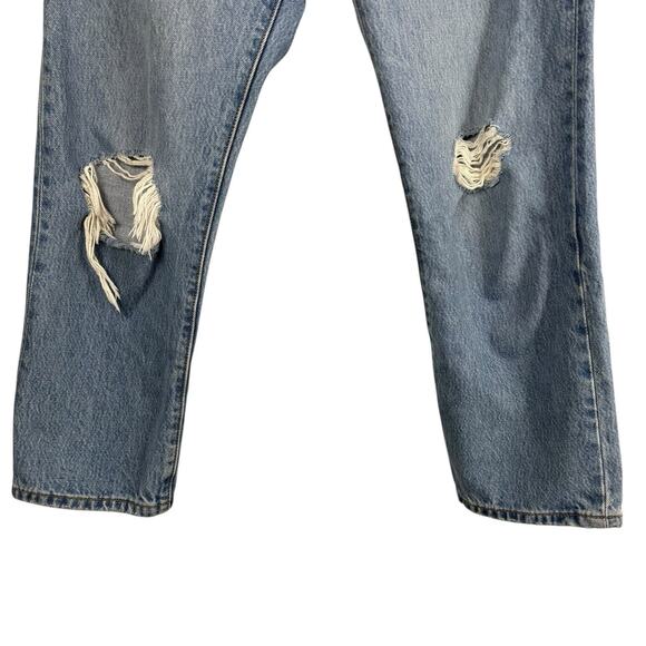 Levi's Jeans Womens 28 Premium 501 Original Fit Distressed Button Fly - Picture 5 of 12